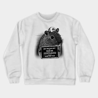 Pizza Rat Mugshot NYPD Crewneck Sweatshirt